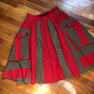 Marc By Marc Jacobs Pleated Full Skirt